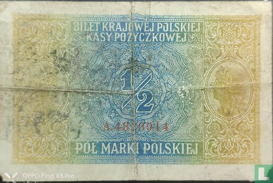 Pologne 1/2 mark - Image 2