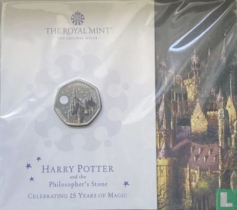 Verenigd Koninkrijk 50 pence 2023 (folder - gekleurd) "25 years of magic - Hogwarts" - Afbeelding 1