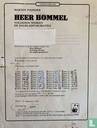 08-1990 Heer Bommel Volledige Werken