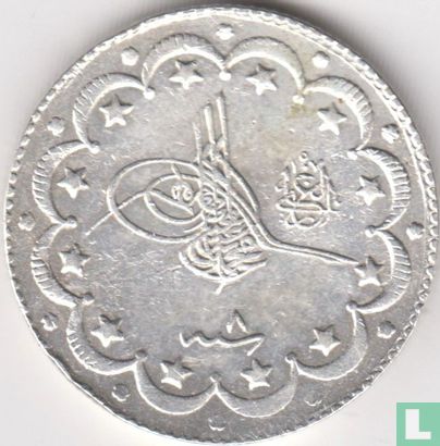 Ottomaanse rijk 10 kurus AH1327-8 (1915) - Afbeelding 2