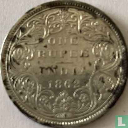 Britisch-Indien 1 Rupee 1862 (A/II 0/7) - Bild 1