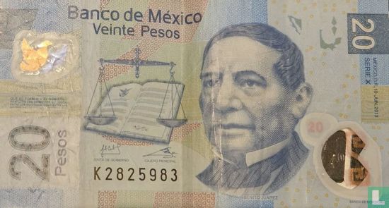 Mexique 20 pesos - Image 1