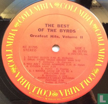 The Best of the Byrds, Greatest Hits Volume 2 - Image 4