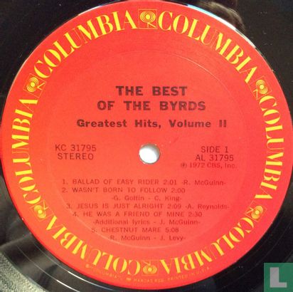 The Best of the Byrds, Greatest Hits Volume 2 - Bild 3