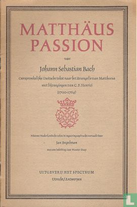 Matthäus Passion van Johann Sebastian Bach - Afbeelding 1