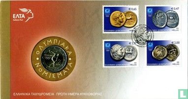 Griekenland 2 euro 2004 (Numisbrief) "Olympic Summer Games in Athens" - Afbeelding 1