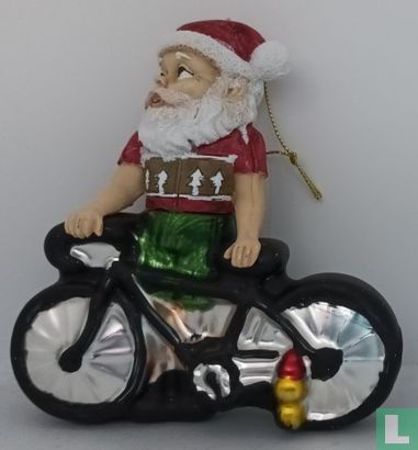 Kerstman achter fiets - Bild 1