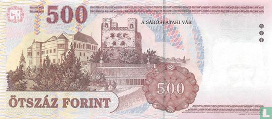 Hongarije 500 Forint  - Afbeelding 2