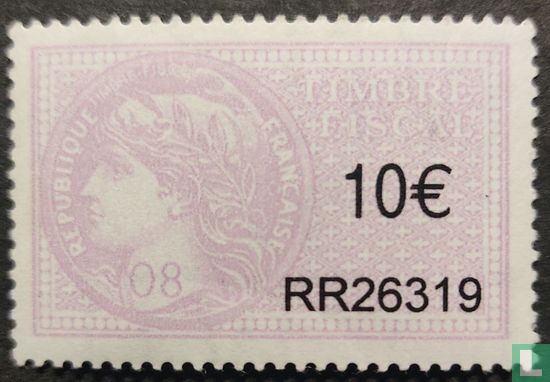 France timbre fiscal - Daussy (10 €)