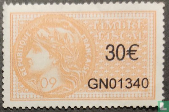 France timbre fiscal - Daussy (30 €)