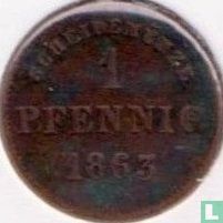 Saxe-Meiningen 1 pfennig 1863 - Image 1