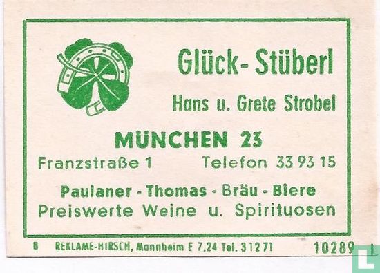 Glück - Stüberl - Hans u Grete Strobel