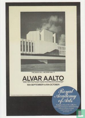 Alvar Aalto : Exhibition Poster, 1978 - Afbeelding 1
