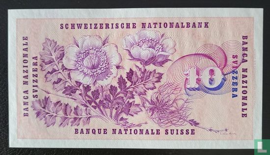 Zwitserland 10 francs (Brenno Galli / R. Motta / Kunz) - Afbeelding 2