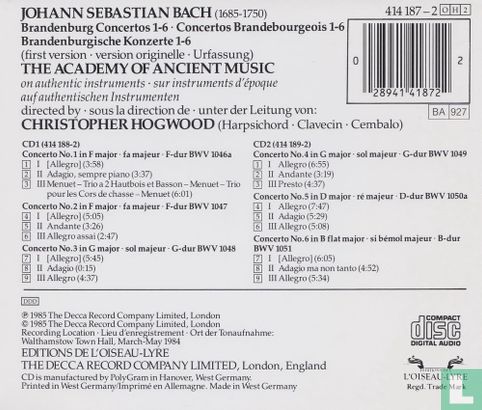Bach: Brandenburg Concertos - Afbeelding 2