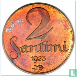 Letland 2 santimi 1923 - Afbeelding 1