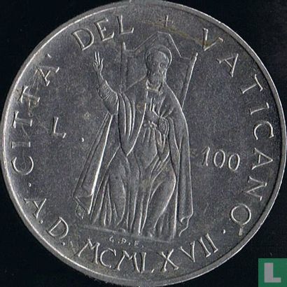 Vatican 100 lire 1967 - Image 1