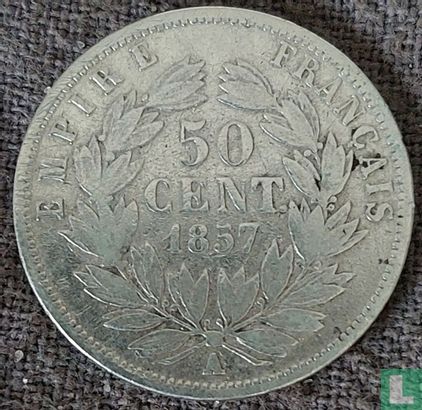 Frankrijk 50 centimes 1857 - Afbeelding 1