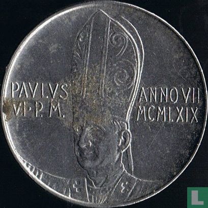 Vaticaan 100 lire 1969 - Afbeelding 1