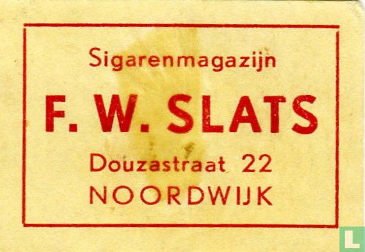Sigarenmagazijn F. W. Slats