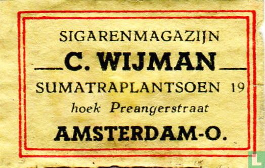 Sigarenmagazijn C.Wijman