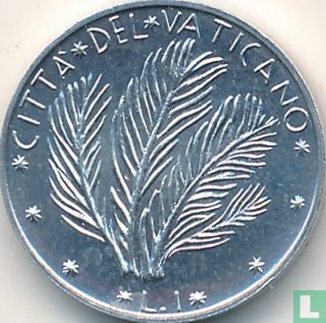 Vatican 1 lira 1974 - Image 2