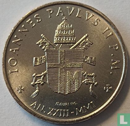 Vaticaan 50 lire 2001 - Afbeelding 1