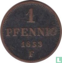 Saxony-Albertine 1 pfennig 1853 - Image 1