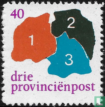 Trois poste provincial (violet)