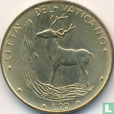 Vaticaan 20 lire 1973 - Afbeelding 2