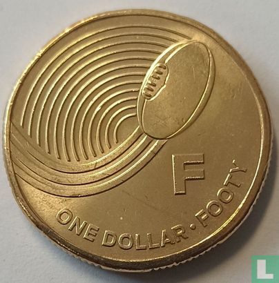 Australia 1 dollar 2019 "F - Footy" - Image 2