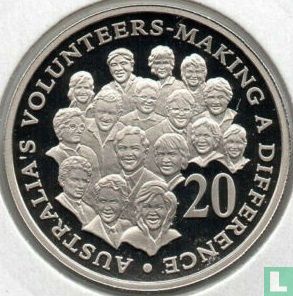 Australië 20 cents 2003 (PROOF - koper-nikkel) "Australia's Volunteers" - Afbeelding 2