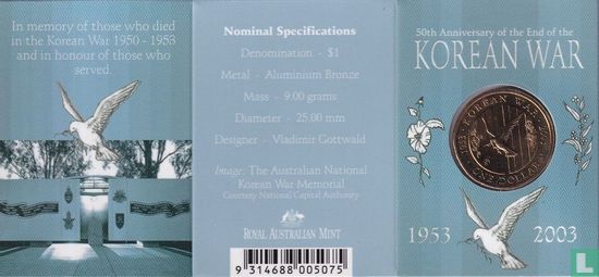 Australien 1 Dollar 2003 (Folder - S) "50 years End of the Korean War" - Bild 1