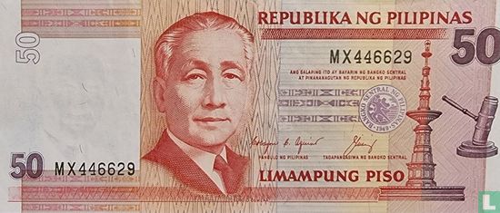 Filipijnen 50 Piso (Aquino & Cuisia) - Afbeelding 1