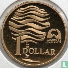 Australië 1 dollar 1993 (PROOF - aluminium-brons) "Landcare Australia" - Afbeelding 2