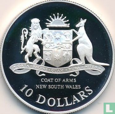 Australia 10 dollars 1987 (PROOF) "New South Wales" - Image 2