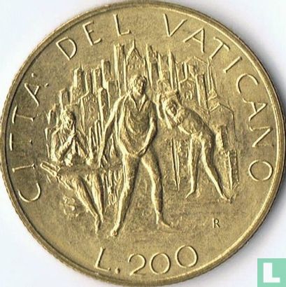 Vaticaan 200 lire 1989 - Afbeelding 2