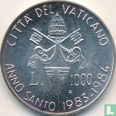 Vaticaan 1000 lire 1983 "Holy Year" - Afbeelding 1