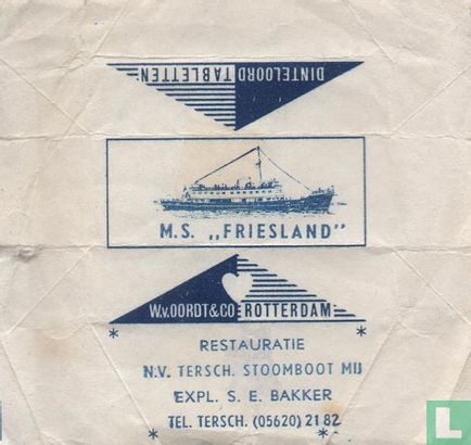M.S. "Friesland" N.V. Tersch. Stoomboot Mij.