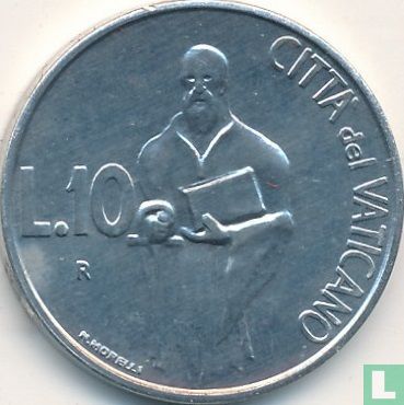 Vaticaan 10 lire 1991 - Afbeelding 2