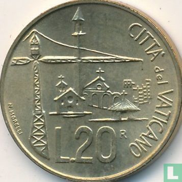 Vaticaan 20 lire 1991 - Afbeelding 2