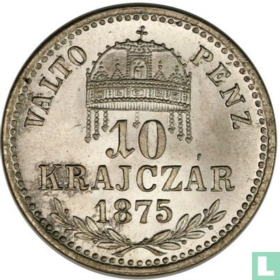 Ungarn 10 Krajczár 1875 - Bild 1