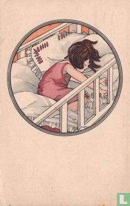 Meisje slaapt in bed - Image 1