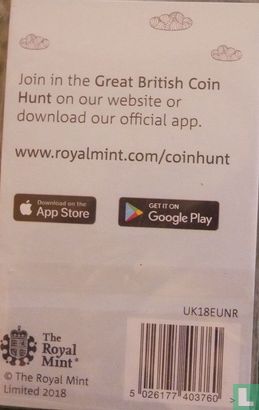 United Kingdom 10 pence 2018 (coincard) "E - English breakfast" - Image 2