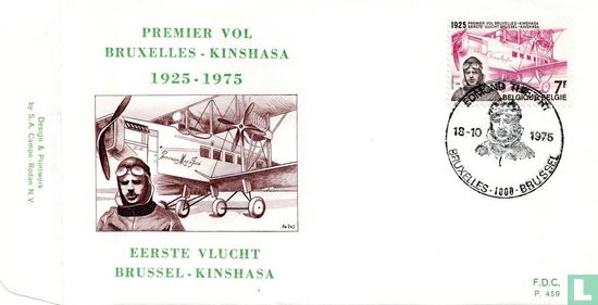 First flight Brussels-Kinshasa
