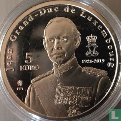 Luxembourg 5 euro 2019 (PROOF) "Death of Jean Grand Duke of Luxembourg" - Image 1