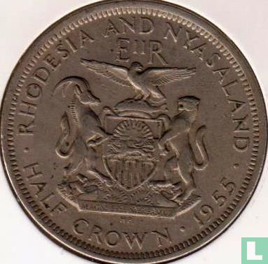 Rhodesia and Nyasaland ½ crown 1955 - Image 1