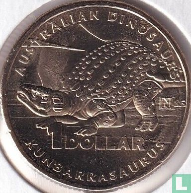 Australië 1 dollar 2022 (met privy merk) "Kunbarrasaurus" - Afbeelding 2
