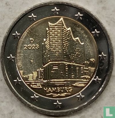 Duitsland 2 euro 2023 (F) "Hamburg" - Afbeelding 1