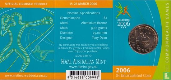 Australie 1 dollar 2006 (folder) "Commonwealth Games in Melbourne" - Image 1
